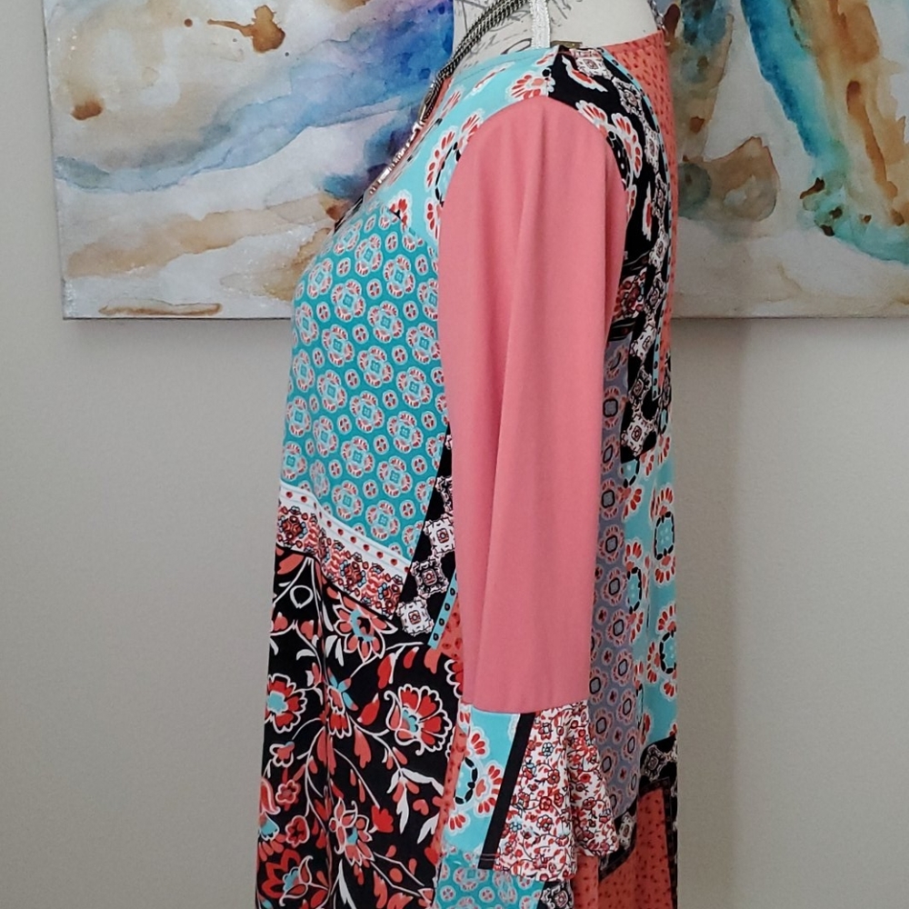 Emerald Patchwork Dress - image 6